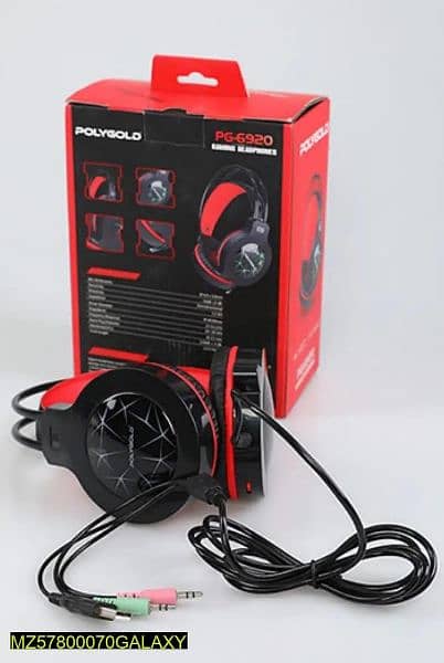 RGB gaming headset with mic 1