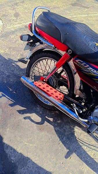 red color bike new condition 2