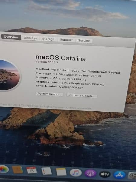 MACBOOK PRO 2020 13 INCH TOUCHBAR CORE I5 Q-C 8GB RAM 256GB SSD 1