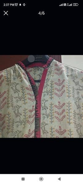 Nishat light khadder long large size shirt 1