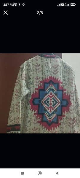 Nishat light khadder long large size shirt 3