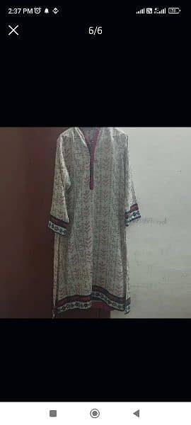 Nishat light khadder long large size shirt 5