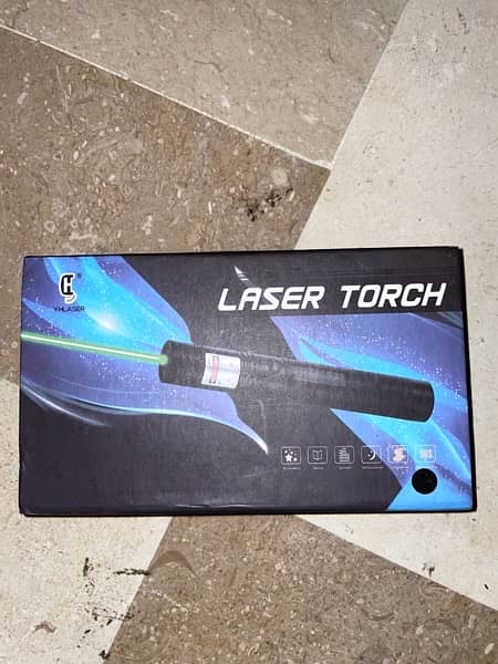 high hand laser laser light with 2 batteries 5