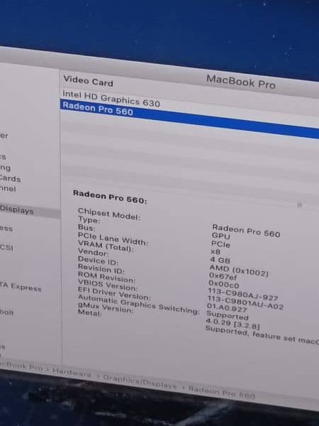 MACBOOK PRO 2017 15 INCH TOUCHBAR CORE I7 QUADCORE 2.9 16GB 1TB 4