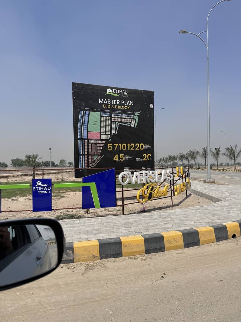 5 Marla Plot in Etihad twon phase two Lahore LDA APPROVED Society 1