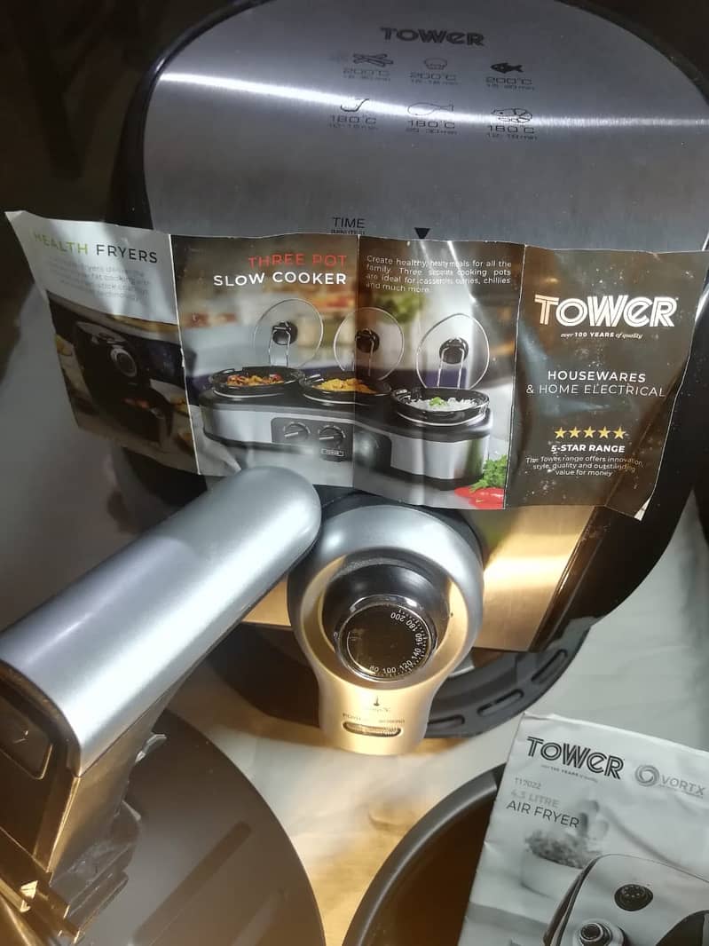 Tower T17022 Vortx Manual Air Fryer with Rapid Air Circulation 10
