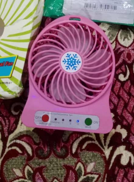 Mini portable USB Rechargeable Fan free delivery 2