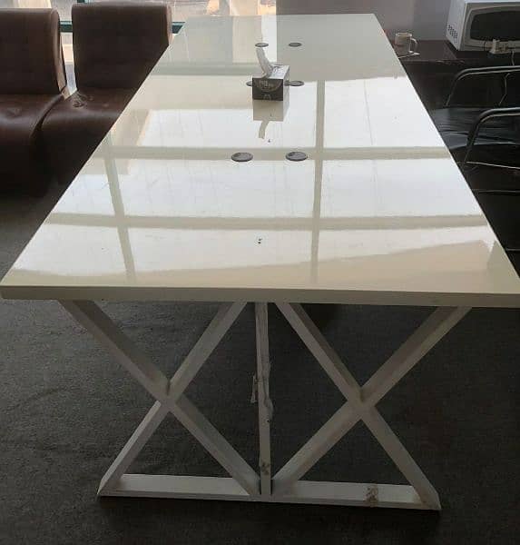 3 office workstation tables each price is 42000/- 1