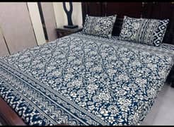 Double bedsheet 3 Pcs Cotton Sotton Patch Work 100 design available