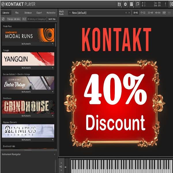 Kontakt and Kontakt Libraries on 40% Discount 0