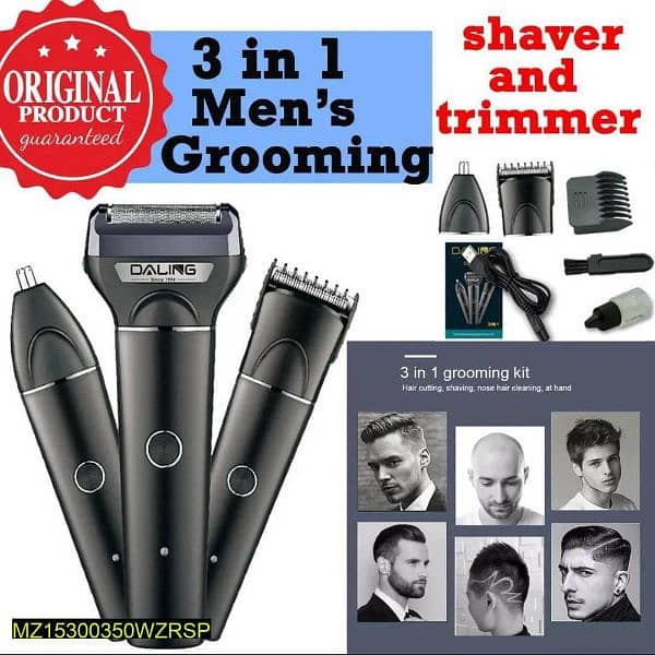 3 In 1 ElectricHair Removal Men's Shaver 1