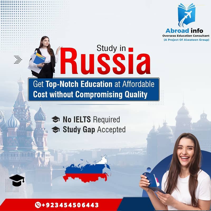 Study in Russia/moscow/saintpetersburg/study abroad/consultancy 0