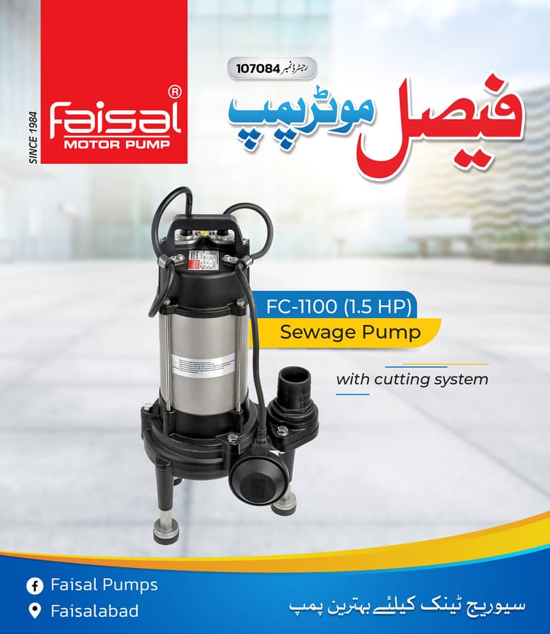 Water Pump/Double Impeller F2 Pump/Faisal Motor Pump/Faisal/Pump/Motor 12
