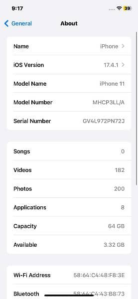 iphone 11 non pta 64GB 0/3/4/2/7(9(7/8(4(1/5 9