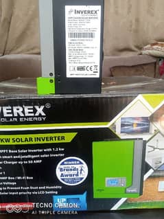 Inverex Solar Inverter 1.2 KW 8 Pannels  and 4 panal Stand