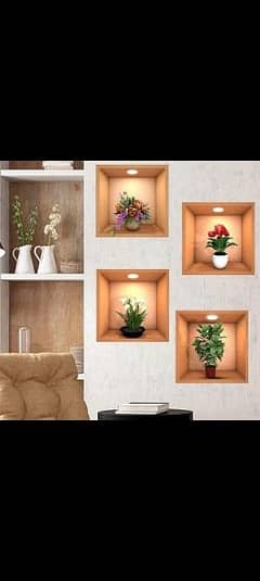 3D flower sticker / waterproof / 4 peices / FREE DELIVERY /