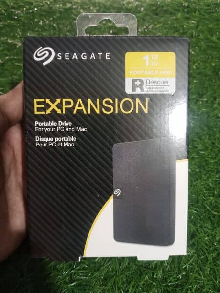 Seagate 1-TB Portable Hard Drive BoxPack  1Year Waranty Delivery Avlbl 0