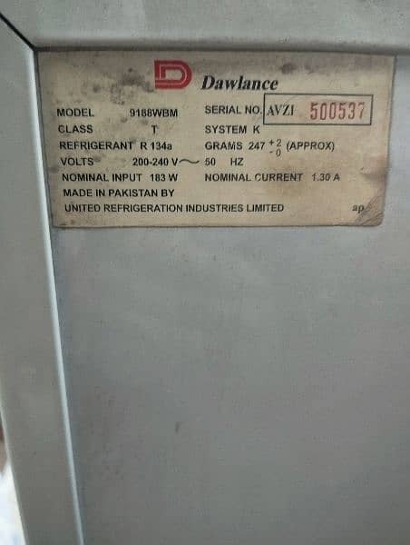 dawlance refrigerator 10