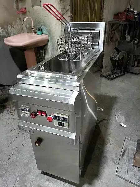 Deep fryer (16) litre Hot Plate/fryer /Display Counter SS Best quality 3