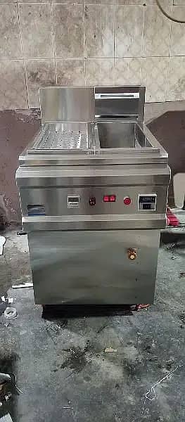 Deep fryer (16) litre Hot Plate/fryer /Display Counter SS Best quality 5