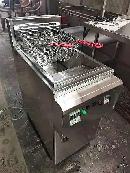 Deep fryer (16) litre Hot Plate/fryer /Display Counter SS Best quality 8