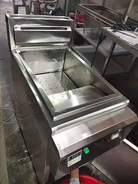 Deep fryer (16) litre Hot Plate/fryer /Display Counter SS Best quality 10