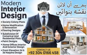 2d and 3d architecture /interior designs/3d Elevation/3d animation