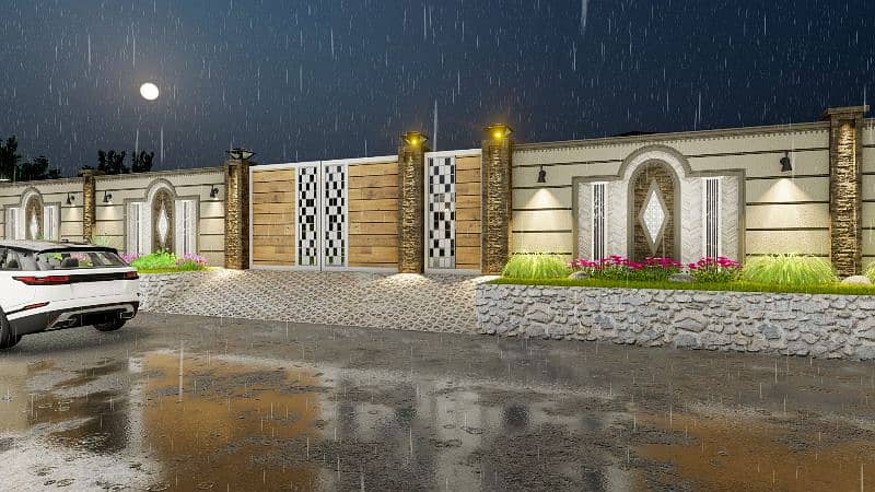 2d and 3d architecture /interior designs/3d Elevation/3d animation 8