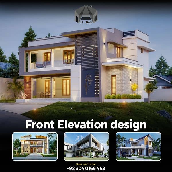 2d and 3d architecture /interior designs/3d Elevation/3d animation 9