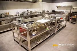 Restaurant Equipments Set up/Kitchen Equipments/Counters/Tables