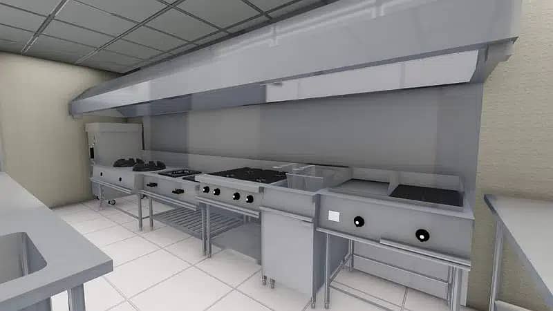 Restaurant Equipments Set up/Kitchen Equipments/Counters/Tables 2