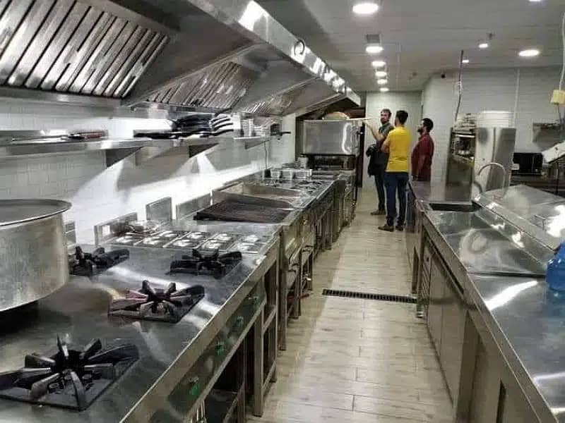 Restaurant Equipments Set up/Kitchen Equipments/Counters/Tables 5
