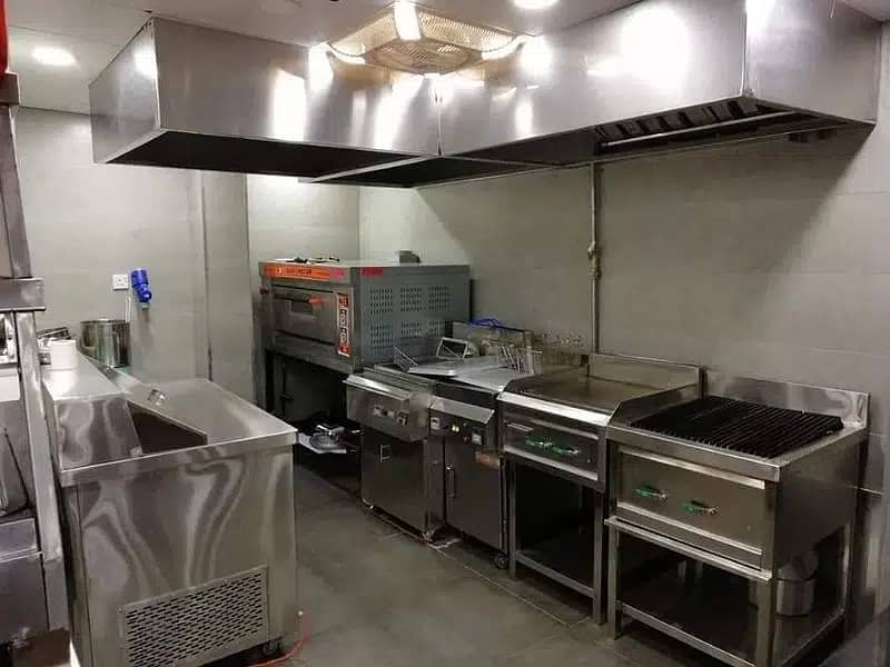 Restaurant Equipments Set up/Kitchen Equipments/Counters/Tables 15