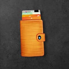 Classic Elegance: Genuine Leather Card Holder Wallet with Cash Pocket