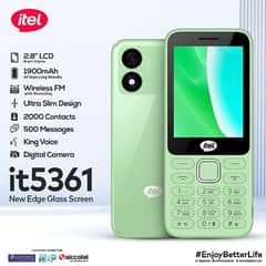 Itel Stylish Keypad Phone Dual Sim Box Pack New with FREE Delivery