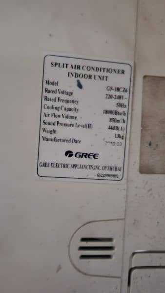 Gree 1.5 Ton AC slightly repaired 1