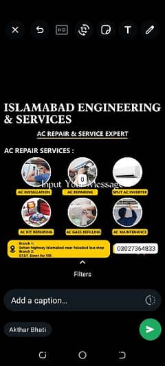 Ac services and rapping and fitting