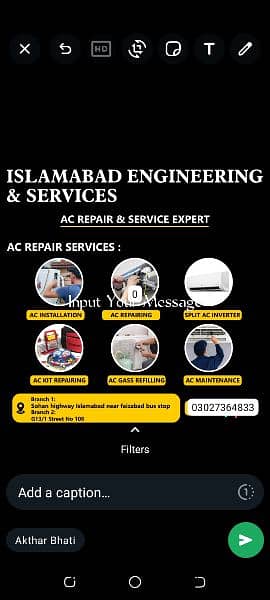 Ac services and rapping and fitting 0