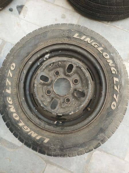 Mehran 12 size Rims Tyres 7