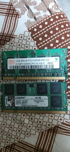 Laptop RAM 1 GB PC 2, DDR 2