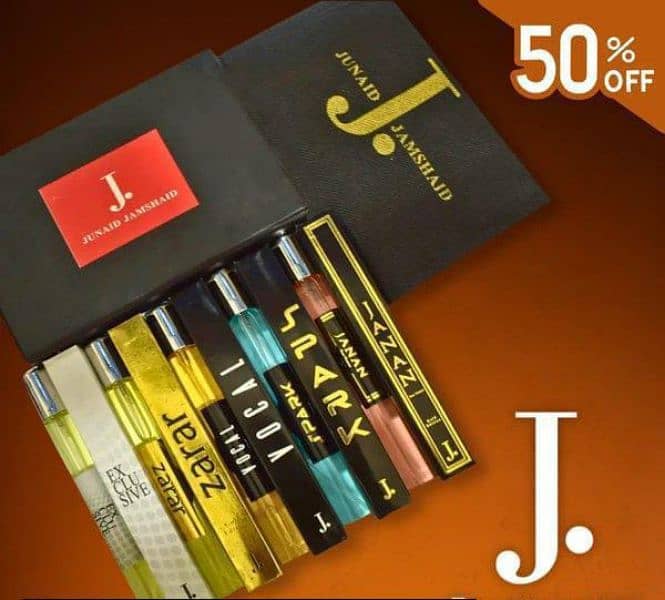set of 5 perfumes by J. 1