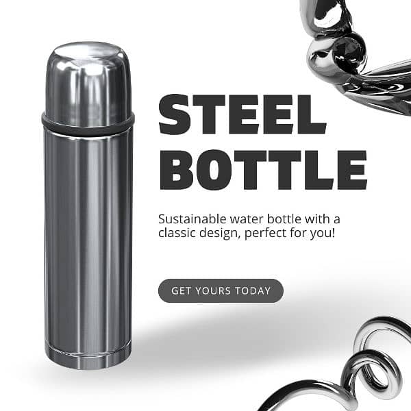 Steel Hot and Cold Bottle 0