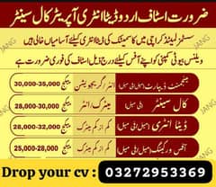 jobs only for Karachi