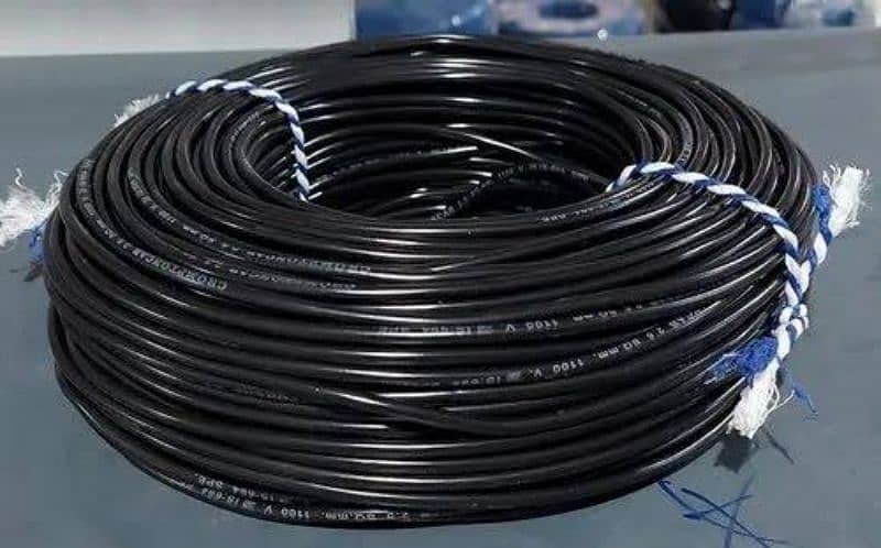 electric cable silver wire new condition 500 feet 0