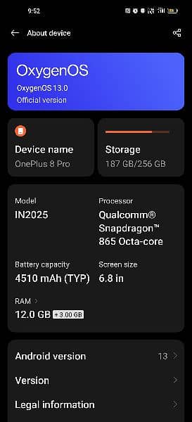 OnePlus 8 Pro 12/256 GB Global Dual Sim 1