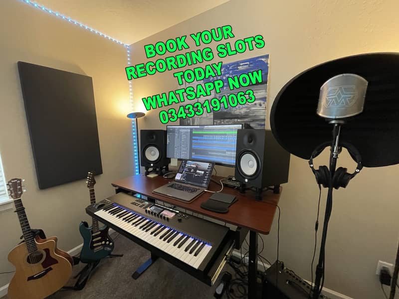 studio equipments piano etc record your high qualities audio and video 0