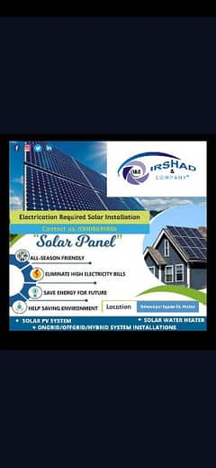 Electrication solar panel Installation
