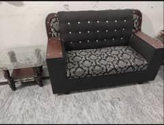 Sofa plus glass top set for slae in good condition w