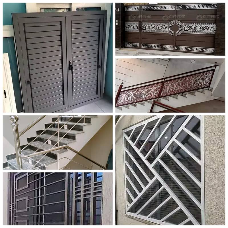 Windows / Railing / stairs / Frame / Grills / steel / Door / Gates 1