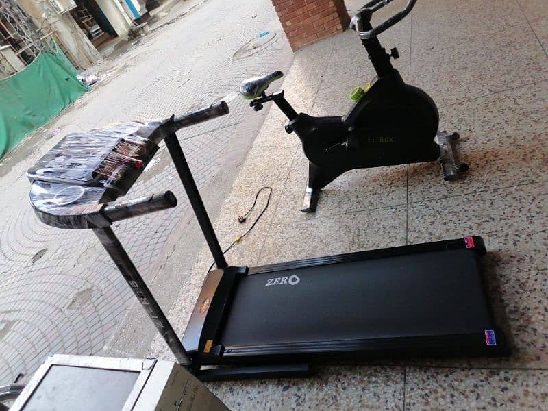 zero treadmill RT15 for 100kg brand new with all accessories i 1